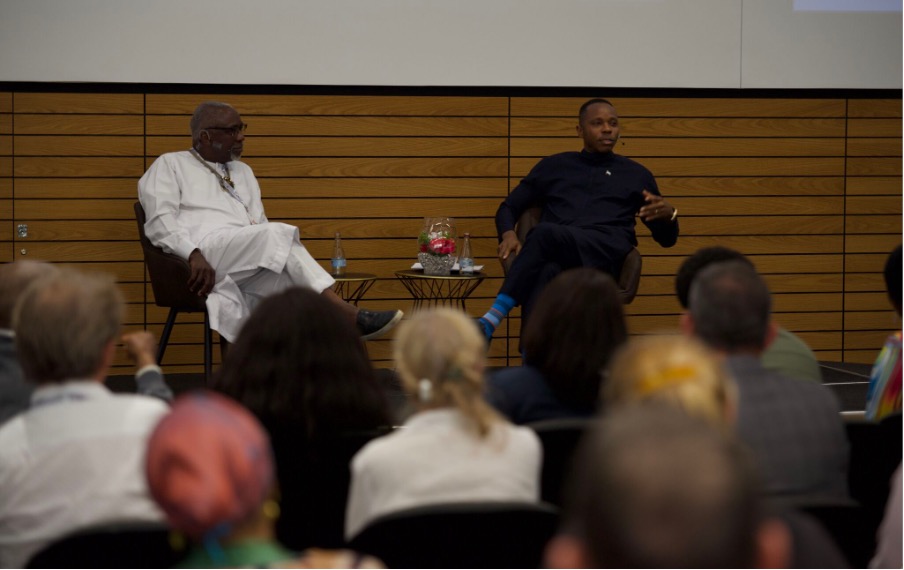 Dele Olojede,founder and host of Africa In the World and Dr David Moinina Sengeh, Chief Minister and Chief Innovation Officer of the Government of Sierra Leone